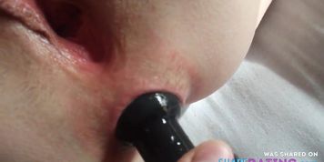 Uk Swinger Milf Inflatable Butt Plug DP WITH Squirting