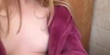 Masturbating