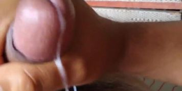 Fast cum, while wife isn't at home