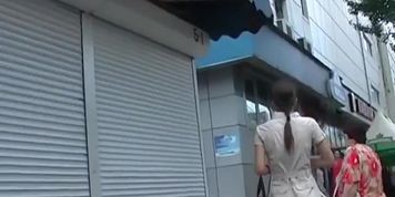The filthy panty close up on upskirt movie scene