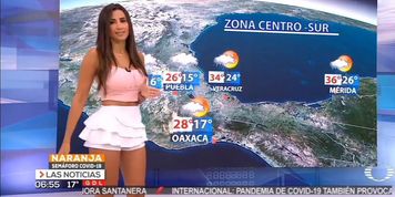 Susy Almeida culona dando el clima en minifalda blanca HD