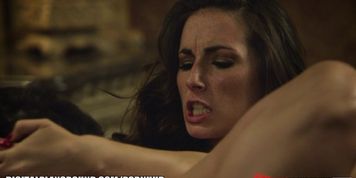 Stunning big booty Brit seduces her date for a rough fuck session
