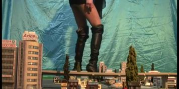 giantess asian city (Gina Carano)