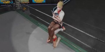 Futa Wrestling Footjob