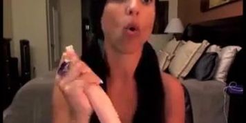 Pigtail brunette pleasure pussy with sextoys