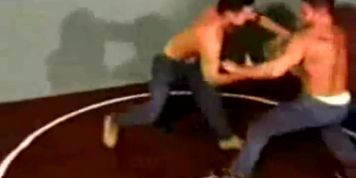 Wrestling Domination Between Two Young Studs