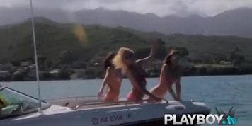 Badass bitches on a boat trip