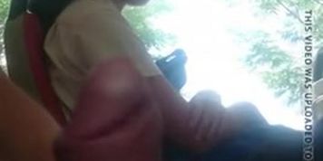 Bus Flash Asian Teen