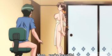 Hentai - Mother Catches Her Stepson Jerking Off [Uncensored] [Subtitled]