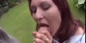 Amateur Fucking Outdoors In Ripped Jeans