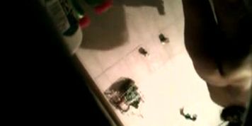 Latin Mom spied while soaping in shower