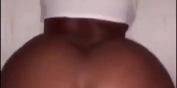 Ebony teen taking backshots 