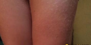 Classy tranny fingering her tight asshole