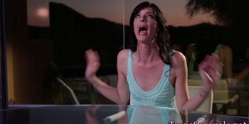 Trans babe rails pussy