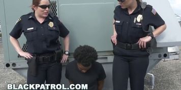 Black Patrol - Thug Runs From Cops, Gets Caught: My Cock Is Up, Don'T Shoot! (Maggie Green)
