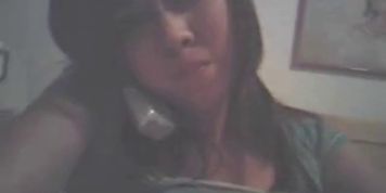 Chubby asian MILF phone and webcam sex - video 4