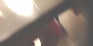 Hot booty of dressing room girl was spied from behind