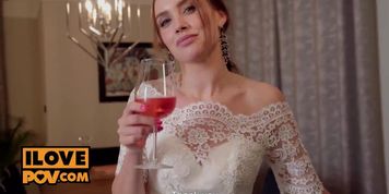 POV - Sexy bride to be Luxury Girl craves your company after running out on fianc&eacute;