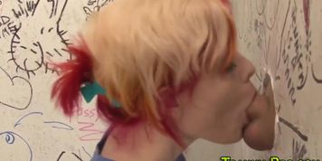 Inked tranny whore fucks