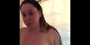 Playing With My Boobs In The Shower, Washing My Pussy