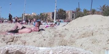 Caught and Voyeur Real Lesbian Teens at Beach on Ballerman 6