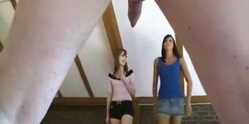 Ballbusting Girls Kicking Him Rough