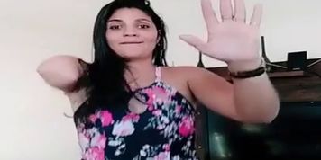 Arm amputee girl dance