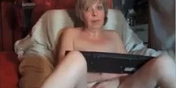 Grandma Teasing Her Pussy