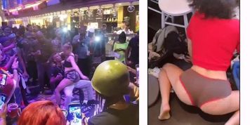 Blacked white girls twerk for BBC PMV