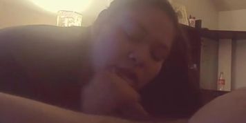 Waking daddy up with some slow and sloppy head