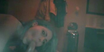 Student girl sucks on Hidden Cam