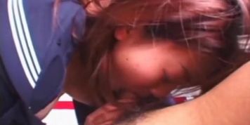 Shy and cute Japanese schoolgirl fucked rough after school