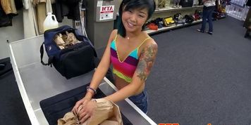 Asian 18yo pawnee doggystyled after bj