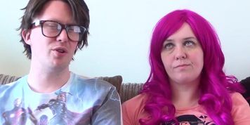 BANG.com - Bella Star practices her on camera oral and gets a mouthful of nerd cum