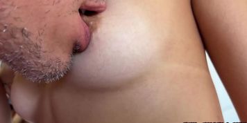 Sassy, bubbly, young blonde Mia Kay sucks and fucks POV