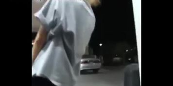 flashing big boobs natural public