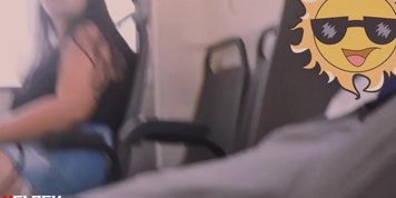 Great bulge flash teen in bus | Part 01