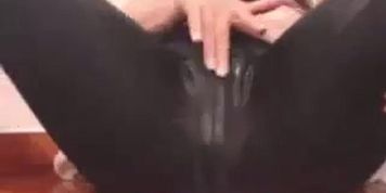 Asian In Leggings Yoga Pants Squirts Multiple Times On Webcam