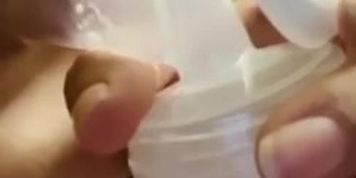 Pumping engorged breasts milk lactating 