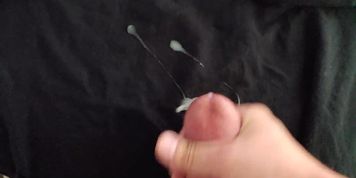 Cumshot during work hours.