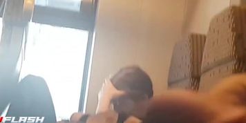 Dickflash for Girl Reading on Train