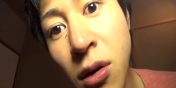 Japanese mother and son when daddy sleep