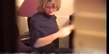 Sexy Milf Windwo Spy before sex