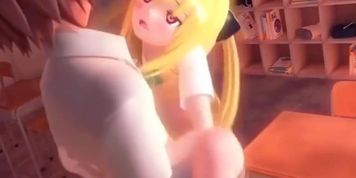 Anime cutie having her tight quim filled with cock