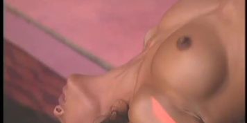 Dee gets a sticky cumshot on her round boobs