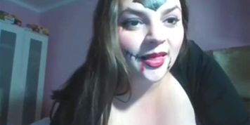 Halloween big tits