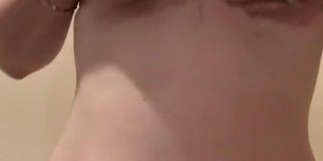 Just squeezing my lactating boobs through my sexy new bikini