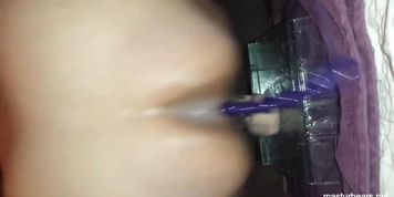 Grandma Sue cumming with anal beads