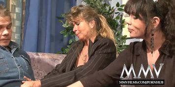 MMV Films Mature teacher having fun with a couple