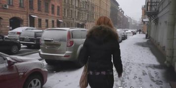 TRICKY AGENT - Perky redhead fucking casting